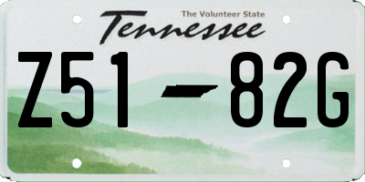 TN license plate Z5182G
