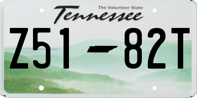 TN license plate Z5182T