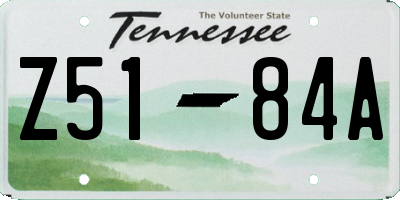 TN license plate Z5184A