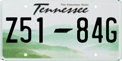 TN license plate Z5184G