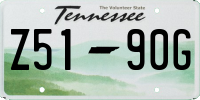 TN license plate Z5190G