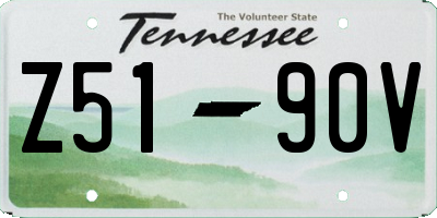 TN license plate Z5190V