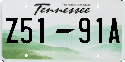 TN license plate Z5191A