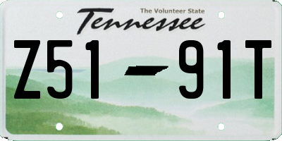TN license plate Z5191T