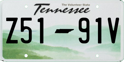 TN license plate Z5191V