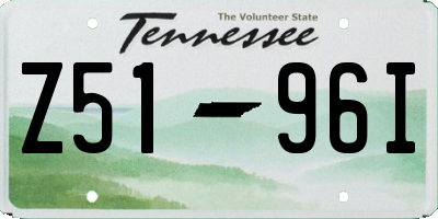 TN license plate Z5196I