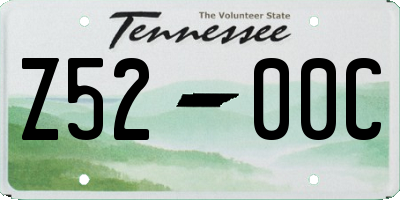 TN license plate Z5200C