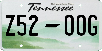 TN license plate Z5200G