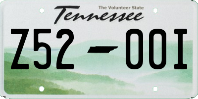 TN license plate Z5200I