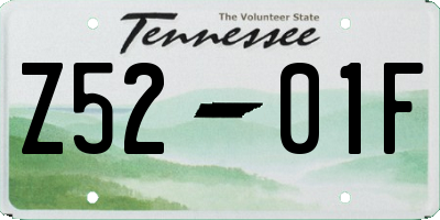 TN license plate Z5201F