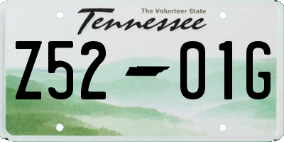 TN license plate Z5201G
