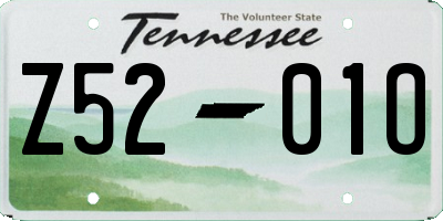 TN license plate Z5201O