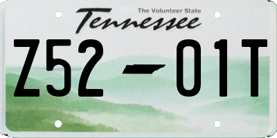 TN license plate Z5201T