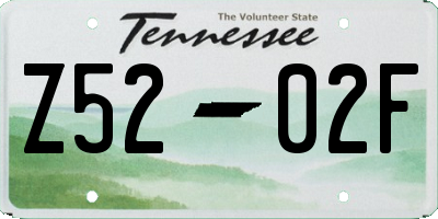 TN license plate Z5202F