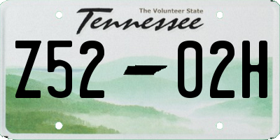 TN license plate Z5202H