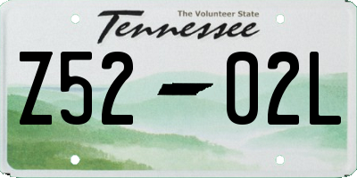 TN license plate Z5202L