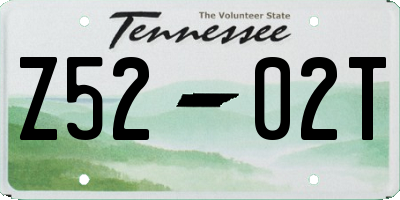 TN license plate Z5202T