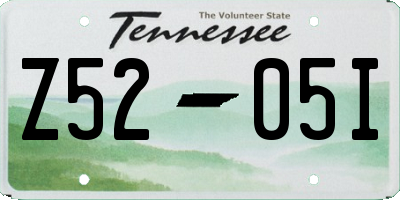 TN license plate Z5205I
