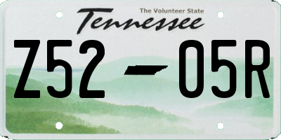 TN license plate Z5205R