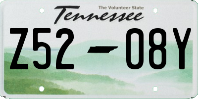 TN license plate Z5208Y
