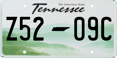 TN license plate Z5209C