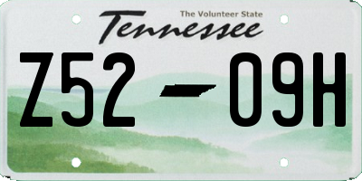 TN license plate Z5209H