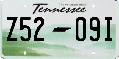 TN license plate Z5209I