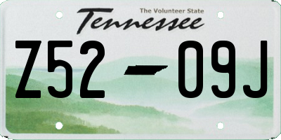 TN license plate Z5209J