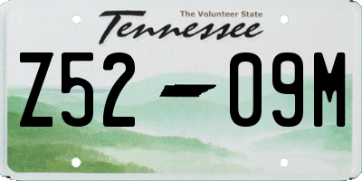 TN license plate Z5209M
