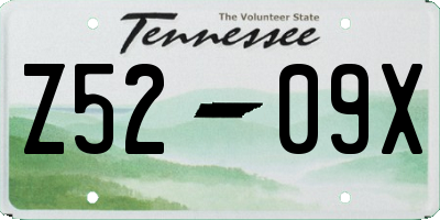 TN license plate Z5209X