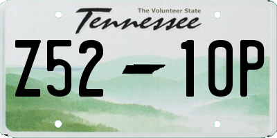 TN license plate Z5210P