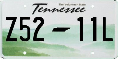 TN license plate Z5211L