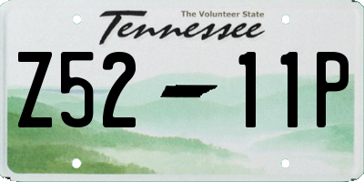 TN license plate Z5211P