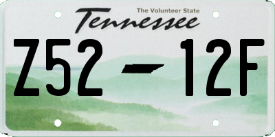 TN license plate Z5212F