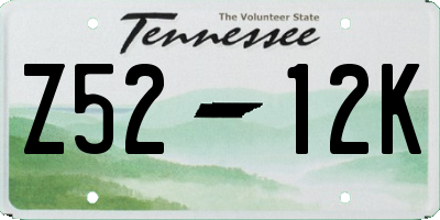 TN license plate Z5212K