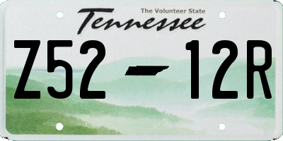 TN license plate Z5212R