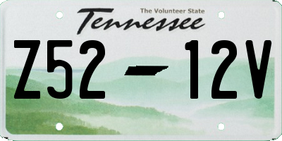 TN license plate Z5212V