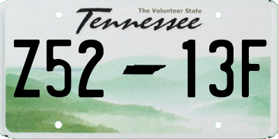 TN license plate Z5213F