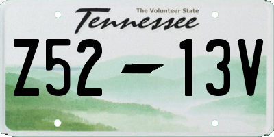 TN license plate Z5213V