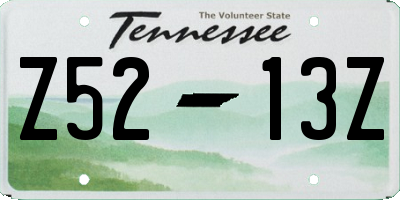 TN license plate Z5213Z
