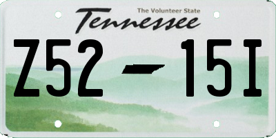 TN license plate Z5215I