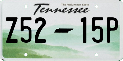 TN license plate Z5215P