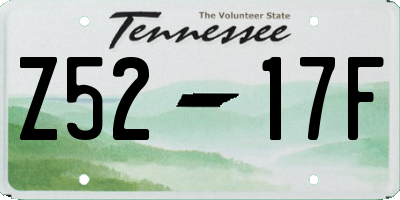 TN license plate Z5217F