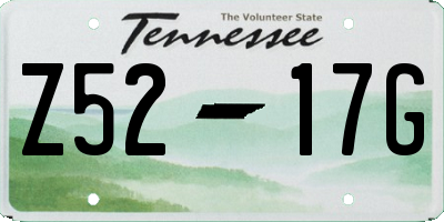TN license plate Z5217G