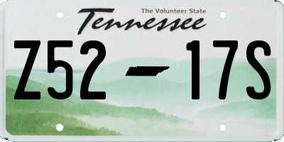 TN license plate Z5217S