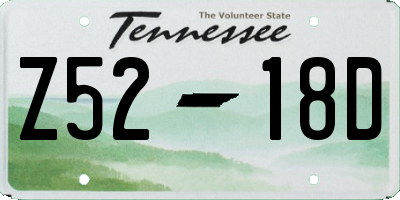 TN license plate Z5218D