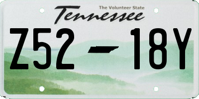 TN license plate Z5218Y