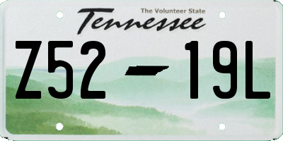 TN license plate Z5219L