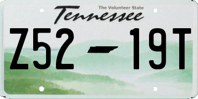 TN license plate Z5219T