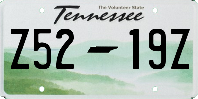 TN license plate Z5219Z